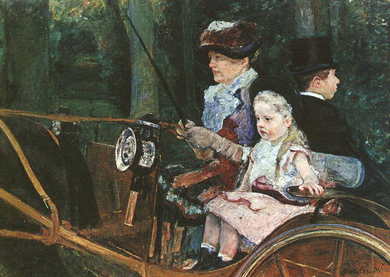 Mary Cassatt Woman and Child Driving
